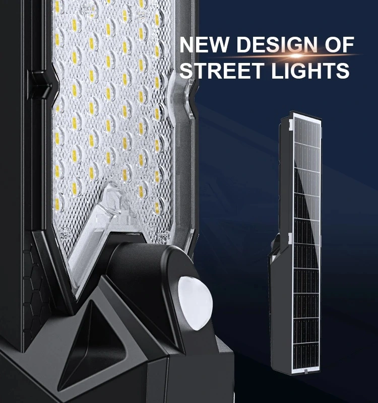 300W 500W 1000W Waterproof IP65 Remote Control LED Motion Outdoor Eco-Friendly LiFePO4 Lithium Battery Solar Street Light