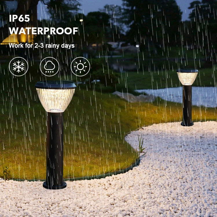 Waterproof Modern Solar Lawn Light Landscape Bollard Light LED Garden Light