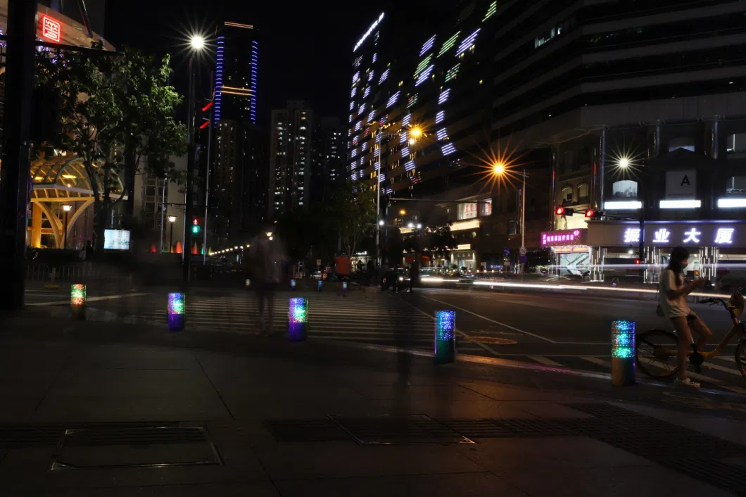 Luminous Stone Ball Car Parking Lot Road Blocking Special-Shaped Bollard