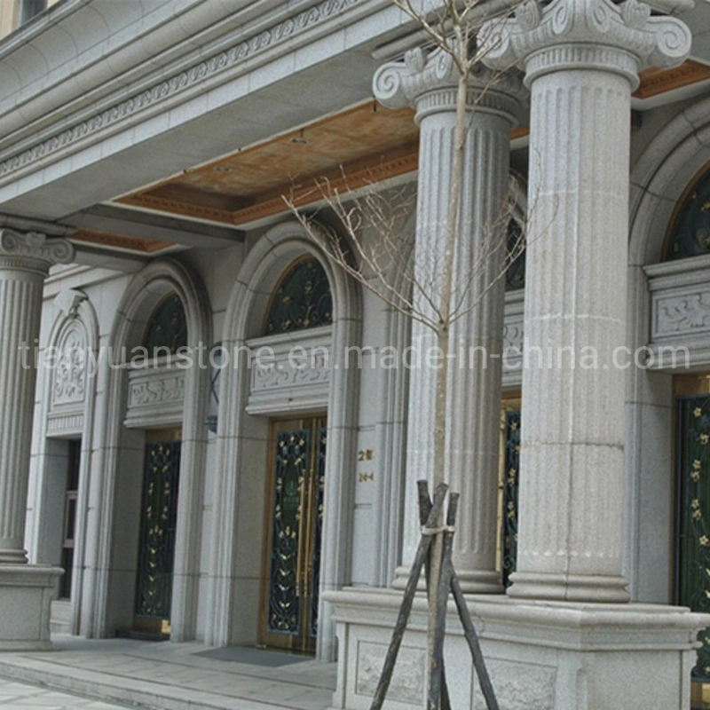 Garden Home Architectural Decorative Carved Stone Roman Pillars Marble Carving Greek Tapered Column for Indoor Outdoor Decoration