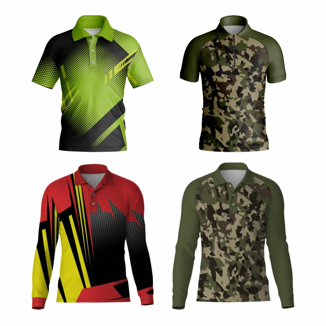 Custom Sublimation Polyester Men&prime;s Polo Shirt Soccer Golf Fishing Football Tennis Sports Shirt Breathable and Quick Dry Heavyweight Women&prime;s T-Shirt