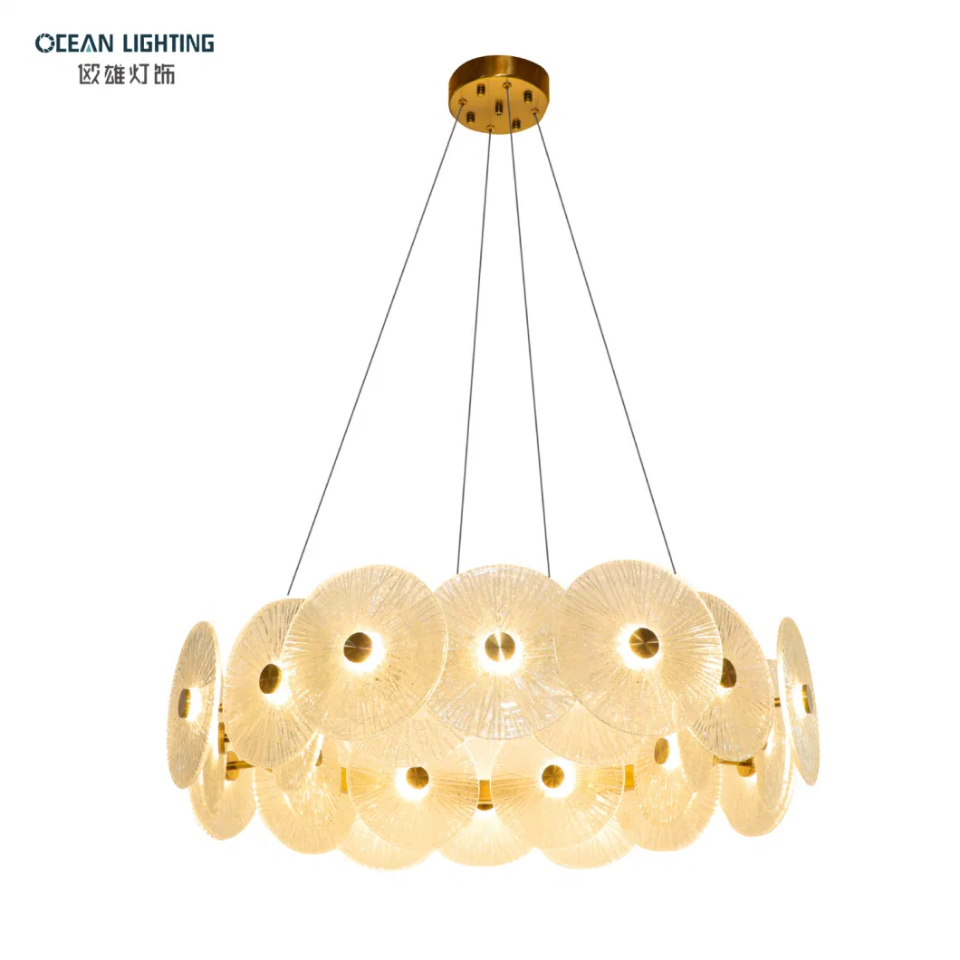 Modern LED Living Room Hotel Pendant Lighting New Design Round Ceiling Light