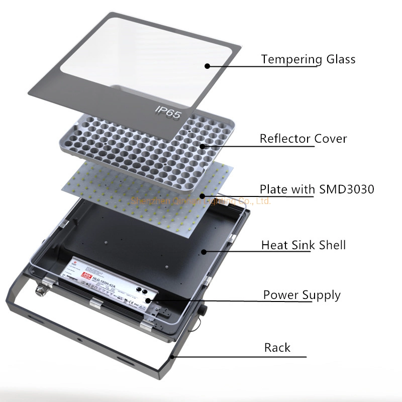 50W IP65 150lm/W Small View Angle Outdoor Square Park Garden Golf Course Flood LED Lighting