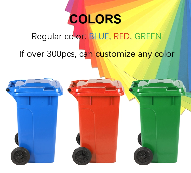 Public Place Usage 100 150 240L Heavy Duty HDPE Garbage Bin