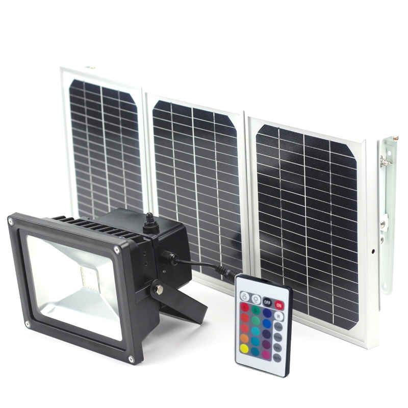 RGB Color Changing Solar LED Flood Light