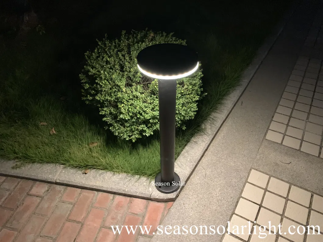 High Power Landscape Driveway Decorative Outdoor Exterior Commercial Residential Low-Voltage Table Lighting Solar LED Garden Lawn Bollard Lights