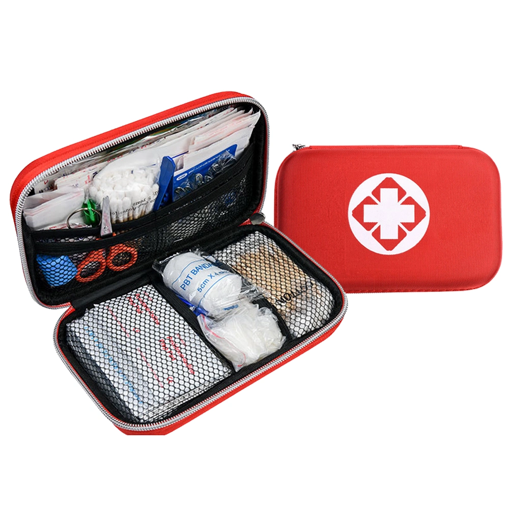 China Manufacturer Factory Wholesale Price Portable Emergency Bag Hard Case First Aid Kit for Home Outdoor Travel Public Place and Car Use