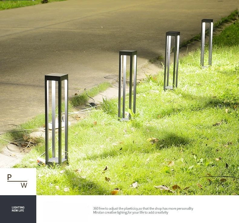 High Quality 7W 8W 9W 10W Modern Post Lawn Lamp 0.2m 0.6m 0.8m Outdoor Bollard LED Garden Light