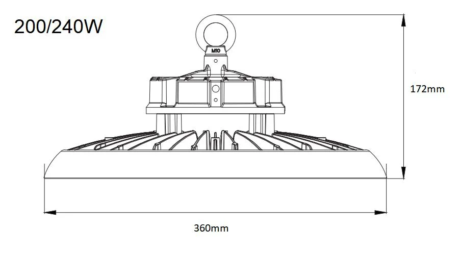 CCT Selectable UFO LED High Bay/ Highbay Light100W 150W 200W 240W