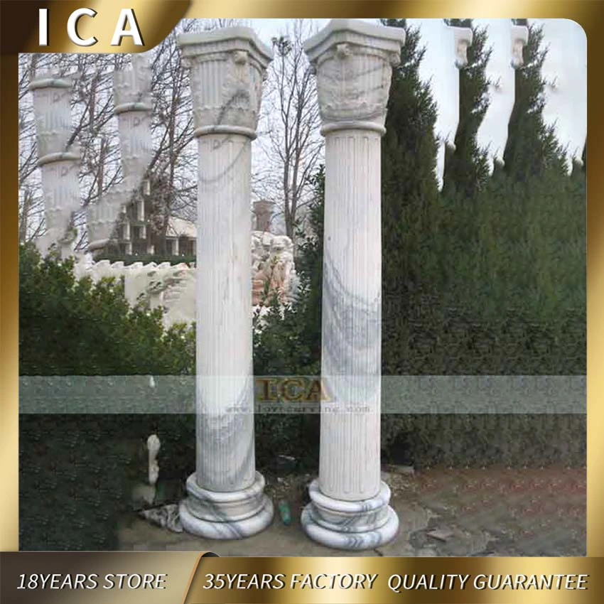 Classical Decorative Roman Columns for Villa Room Marble Mouldings