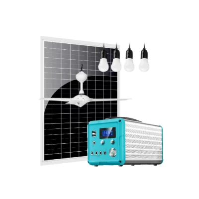 Impianto solare a energia elettrica a corrente continua ventilatore da soffitto e luce