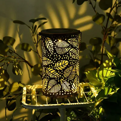 Solare Giardino Hanging luci esterne con manico metallo impermeabile decorativo Luci da giardino per cortile