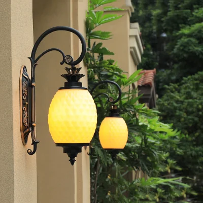 Parete esterna impermeabile personalità Giardino di ananas balcone parete esterna Luce (WH-HR-86)