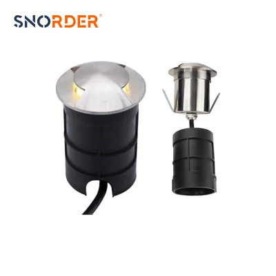 Luce per sotterranei LED nero all&prime;ingrosso IP67 impermeabile da 3 W Luce 3000K