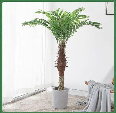 Hotel Garden Decorative piante artificiali in vaschetta Tall Palm Plant Bonsai Albero delle palme