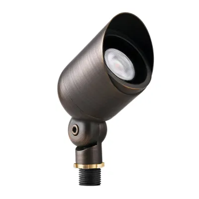 Lampada a LED in ottone da 12 V per illuminazione orizzontale in bronzo a bassa tensione Spot da giardino MR16 per esterni