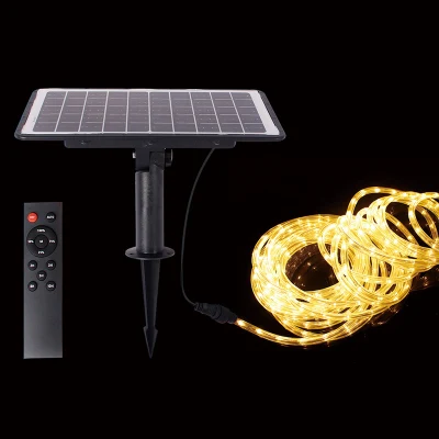 Esterno decorazione rame impermeabile giardino quadrato giardino albero del parco Hang 20m 30 m 40 m, luce a LED a LED solare a colori da 3000 K.