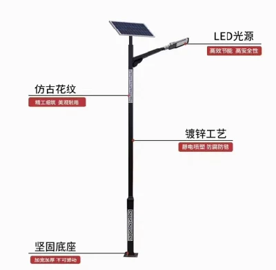 Juming nuovo design Split Solar Lights sistema solare di illuminazione stradale All&prime;aperto per la strada