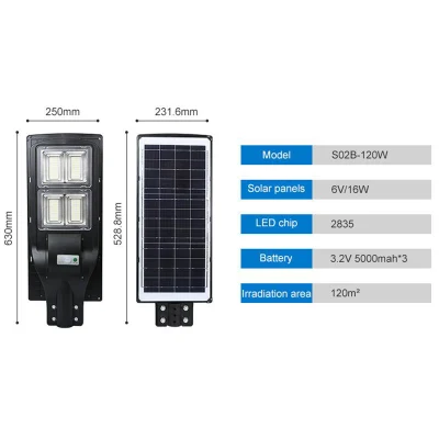 Illuminazione industriale per esterni, 120 W, tettoia LED ad alta potenza, alloggiamento alto Lampada a sospensione per stazione della metropolitana a benzina Flood Street Solar Garden Light a risparmio energetico