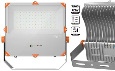 Proiettori a LED sottili da 50 W, montati a parete, proiettore per esterni marino regolabile
