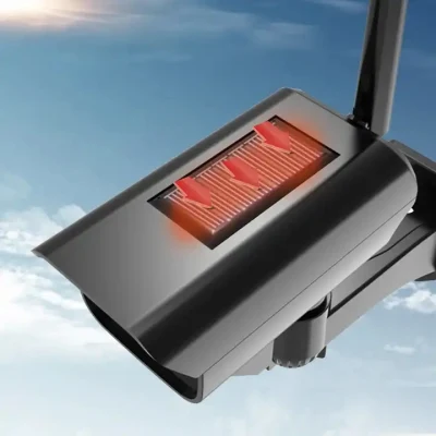 Monitoraggio della simulazione del sensore a infrarossi per il corpo umano imita la luce da giardino della fotocamera Nuovo spot lampada da parete solare