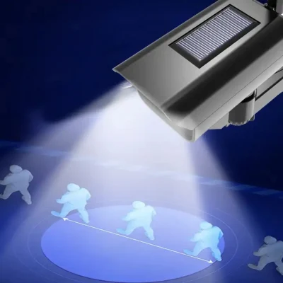 Monitoraggio della simulazione del sensore a infrarossi per il corpo umano imita la luce da giardino della fotocamera Nuovo spot lampada da parete solare