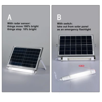 Proiettore a LED da 100 W, 200 W, sensore di monizione radar IP65 In una luce solare tubo