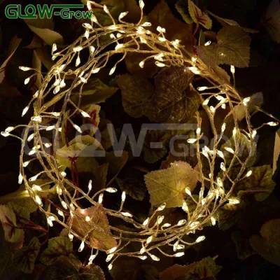 Luce bianca a corda bianca di Natale LED per il matrimonio ornamento di Natale Albero Giardino Casa Ramadan Holiday Festoon decorazione