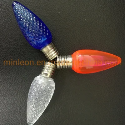 Lampada decorativa LED di alta qualità multicolore da giardino C7 lampadine