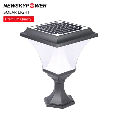 2 anni di garanzia luce LED lampada solare montante cancello principale Per Villa Garden Park Bollard Post Top Landscape