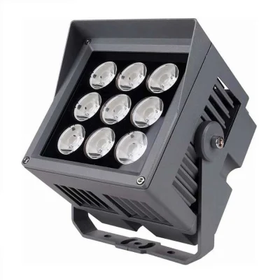 Facciate degli edifici 25 W 45 W 80 W IP65 LED luce decorativa architettonica Lampada a fascio stretto proiettore per esterni quadrato