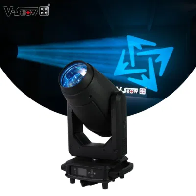 V-Show S712 Kuan 450 W CMY e CTO Beam Spot Wash Fari mobili a LED 3 in 1 da 450 W, 3 in 1, luci mobili per DJ Stage