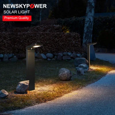 Pannello solare LED solare ad alta potenza CE Bollard per esterni da 5 W. Luce da giardino