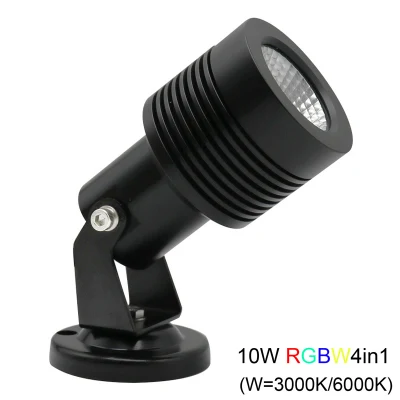 Luci LED a luccio da 12 Volt RGBW da 10 W per giardino