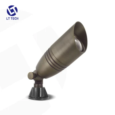 Illuminazione orizzontale in ottone per lampadine MR16