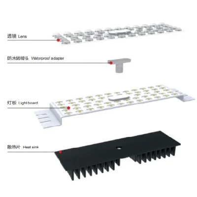 Lampada a LED solare CE/RoHS per modulo in lega di alluminio pressofuso da 40 W a 200 W. Semaforo
