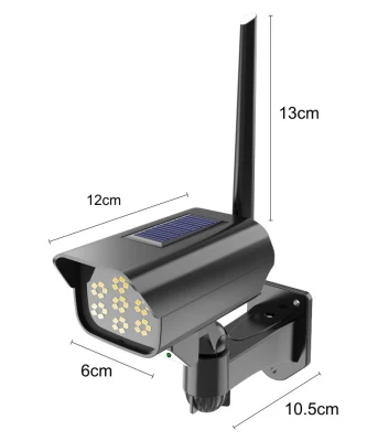 Monitoraggio della simulazione del sensore a infrarossi per il corpo umano imita la luce da giardino della fotocamera Nuovo spot lampada da parete solare