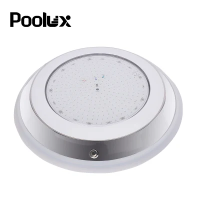 Poolux 2023 nuovo IP68 RGB 12V 304 in acciaio inox sottomarino Lampada da piscina a LED a resina per nuoto Slim Pool Lights