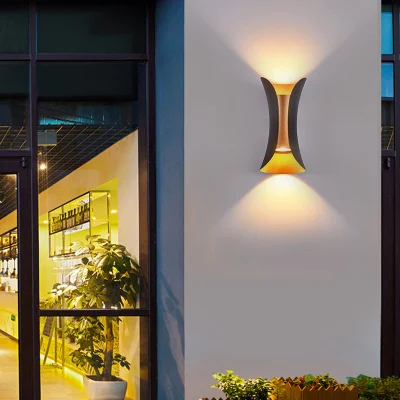 Garden Street cortile decorativo su e giù illuminazione a LED parete Montare la lampada