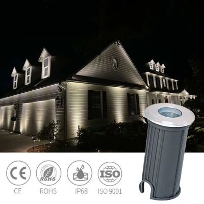 Spot da incasso LED IP68 impermeabile per esterni da 3 W Luce di terra per giardino