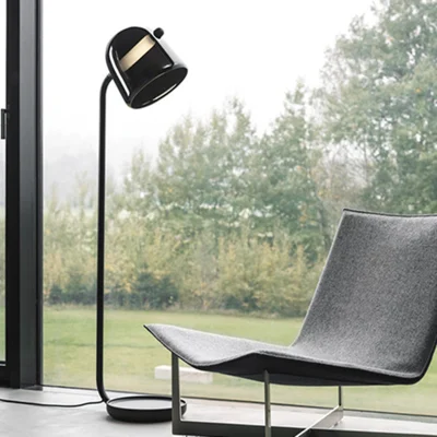 Lampada da pavimento Nordic lampade da pavimento in ferro moderno vetro per la vita Lampada LED ad angolo con luce decorativa per studio della camera da letto (WH-MFL-54)