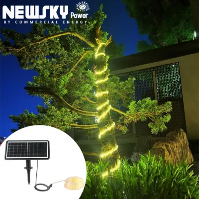 Prezzo conveniente caldo bianco Garden LED solare decorativo luci per esterni Per struttura di visualizzazione stringa Party
