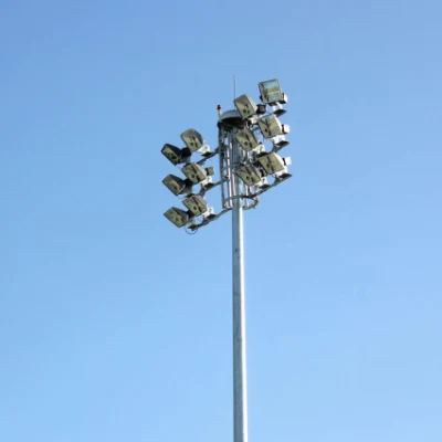 Luce solare/LED da 15 m/18 m/20 m/25 m/proiettore galvanizzato acciaio/metallo High-Mast Sport/Stadio/esterno/luce stradale/illuminazione/palo luminoso con Prezzo produttore