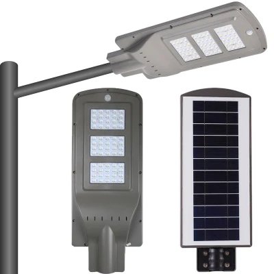 Lampada a LED a batteria a LED per strada con prato da giardino