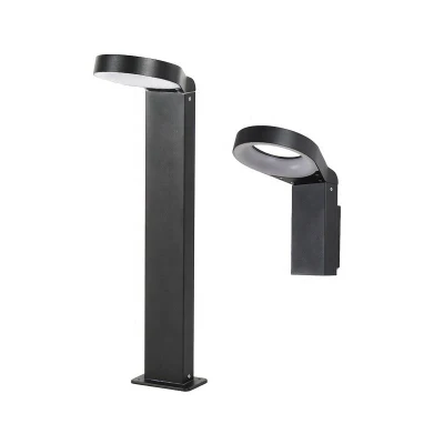 LED IP65 da 12 W per esterni, con montante in alluminio, prato da giardino Leggero