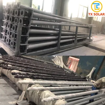 Rivestimento a polvere zincato a caldo Q235 3m 5m 6m 7m 8 m 9 m 10m 12m luce solare per strada palo per strada Post