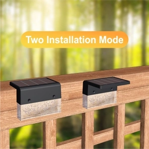 LED di illuminazione impermeabile IP65 a consegna rapida Amazon Hot Choice e-Commerce Lampada a energia solare Step luci per esterni Stair Fence patio Percorso giardino Yard Walkway