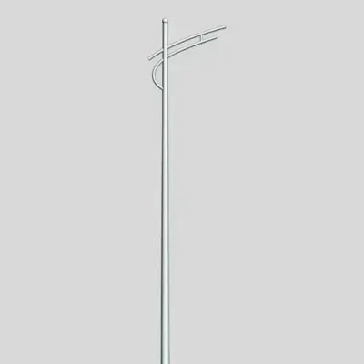 Confezione Goldenbright per autostrada a braccio singolo: Rivestita con sacchetto Bubble Bag Black per illuminazione esterna Poles Light Pole