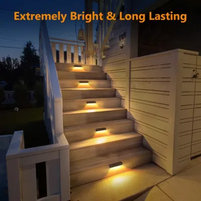 Ecologico solare Backyard luci balcone Stair Fence Solar Powered Floor Applique impermeabile per esterni LED Ground