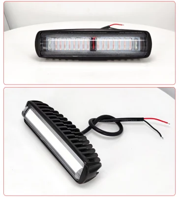 Spia di sicurezza carrelli elevatori a forche da 30 W, luce zona rossa, LED ultraluminoso Luce ad arco a U a linea lunga 12 V CC blu Luce di lavoro a punti per carrello elevatore a forche in deposito